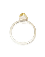 Sam Woehrmann Smoky Quartz Leaf Ring in Silver & 22k Gold
