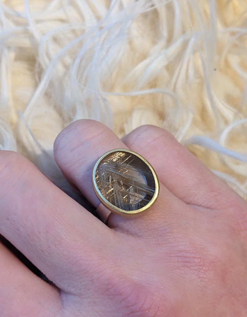 Sam Woehrmann Rutilated Quartz Oval Ring