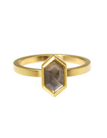 Sam Woehrmann Icy Grey Diamond Hexagon Ring