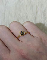 Sam Woehrmann Grey Green Diamond Shield Ring