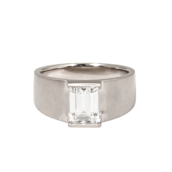 Tracy Conkle CUSTOM  Wide Band Diamond Ring in Platinum