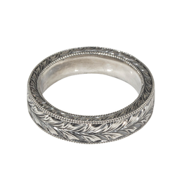 Three-Sided Band in Silver