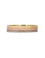 Slim Band in Sand-Textured 18k Yellow Gold