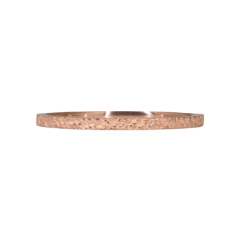 Slim Band in Sand-Textured 14k Rose Gold