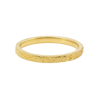 Rounded Sand Band in 18k Yellow Gold