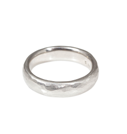 5mm Hammered Band in Palladium