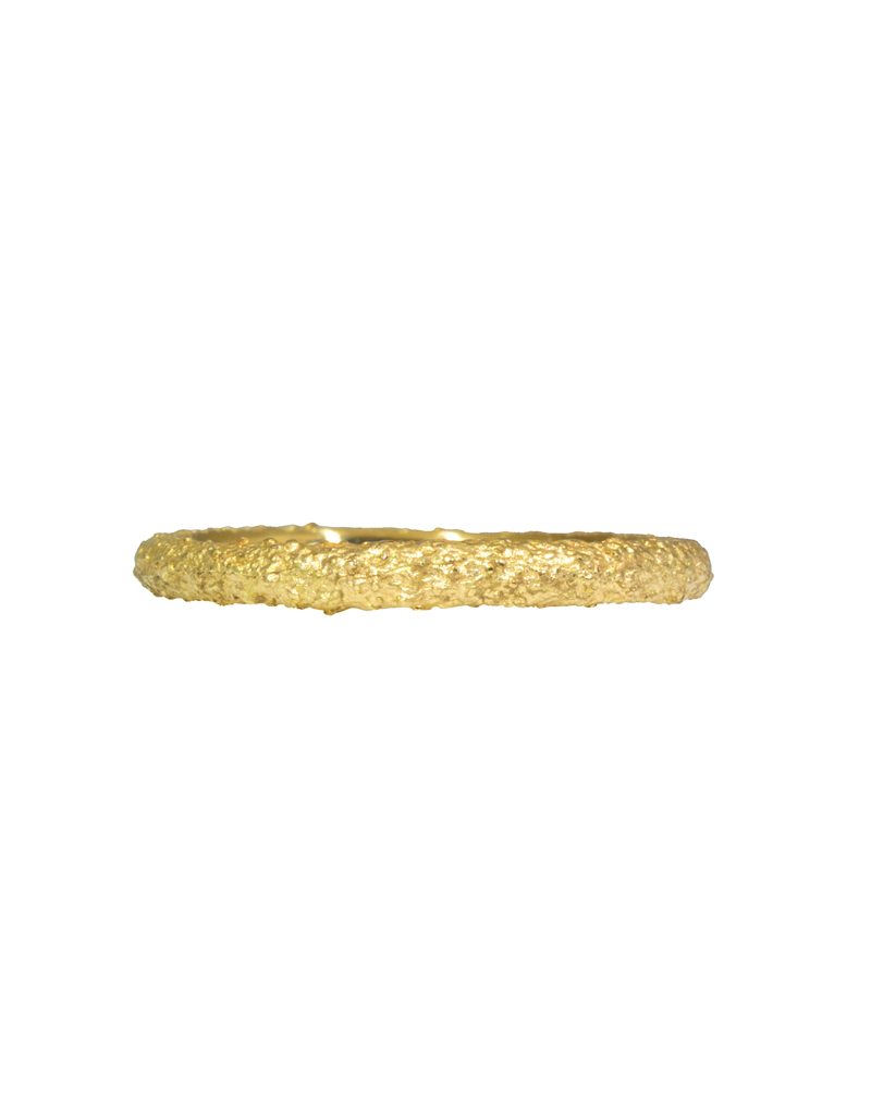 Round Sand Band in 18k Yellow Gold
