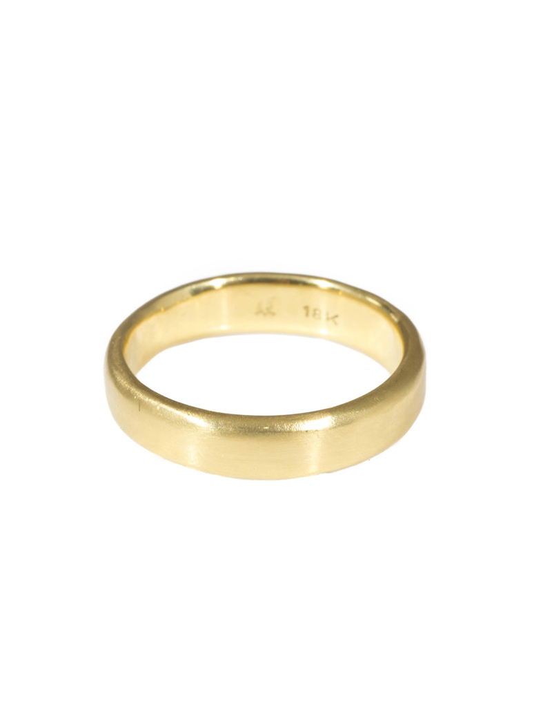 5mm Molded Band in 18k Yellow Gold - Shibumi Gallery