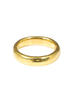 5mm Half Round Burnished Band in 22k Gold