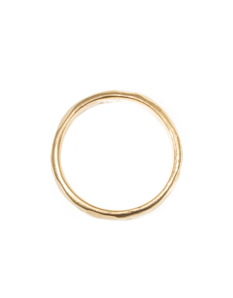 6mm Rough Band in 18k Rose Yellow Gold