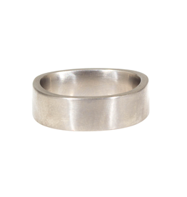 7mm Plain Finger-Shaped Band in Titanium