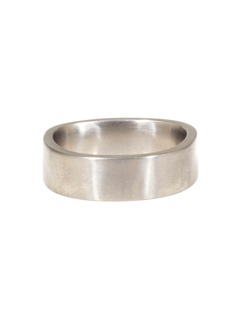 7mm Plain Finger-Shaped Band in Titanium