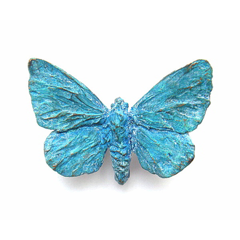 Adonis Butterfly Brooch in Patinated Bronze