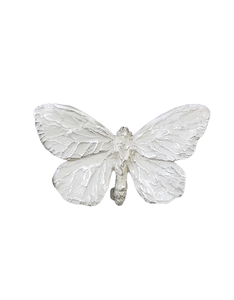 Cabbage White Butterfly Brooch in Fine Silver