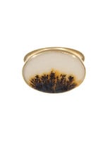 Estate Estate Picture Agate Ring in 18k Yellow Gold by Gabriella Kiss