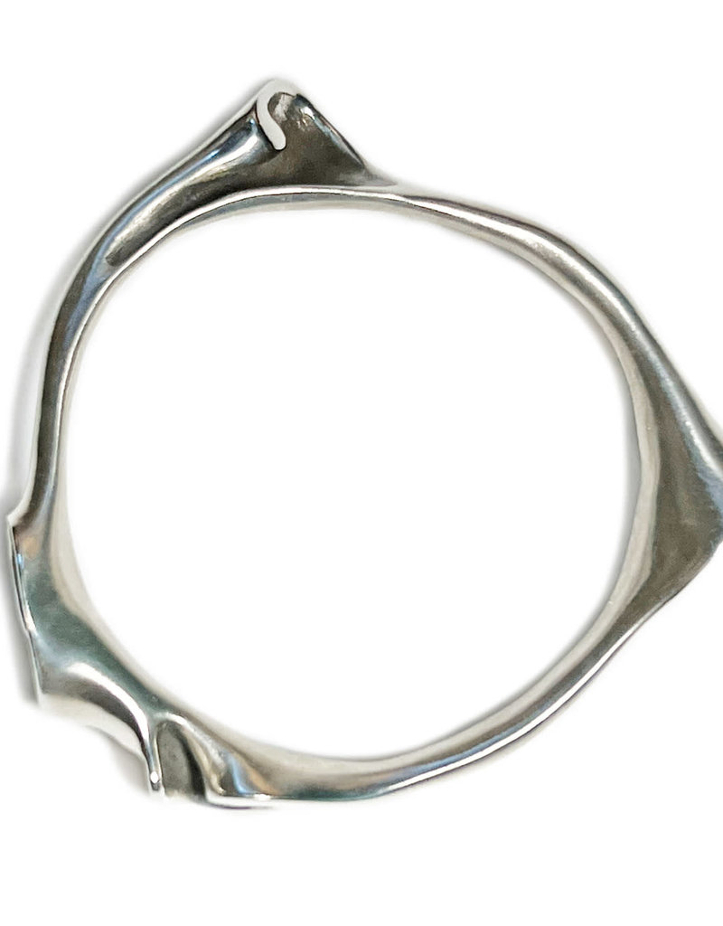 Slide Bangle in Silver - Small