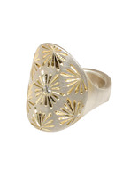 Shibori Ring with 2.5mm White Diamond in Silver with 24k Gold