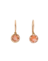Prong Set Moonstone Earrings in 14k Gold