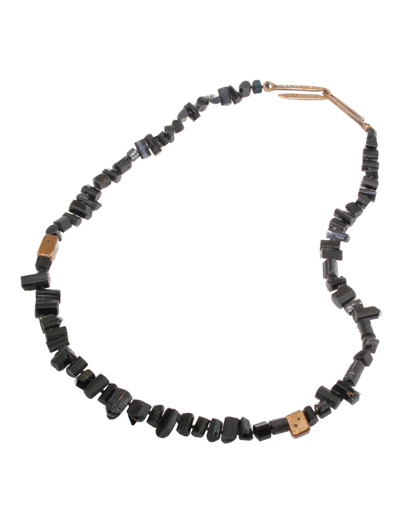 Black Tourmaline Pendant Necklace | EMF Protection - Luck Strings