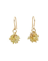 Mimosa Sapphire Bead Earrings in 18k Gold