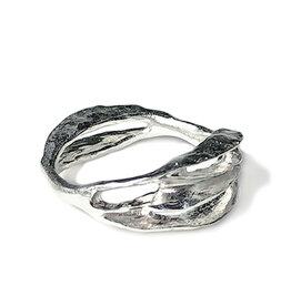 Perspectives Ring in Oxidized Silver - Size 11.5