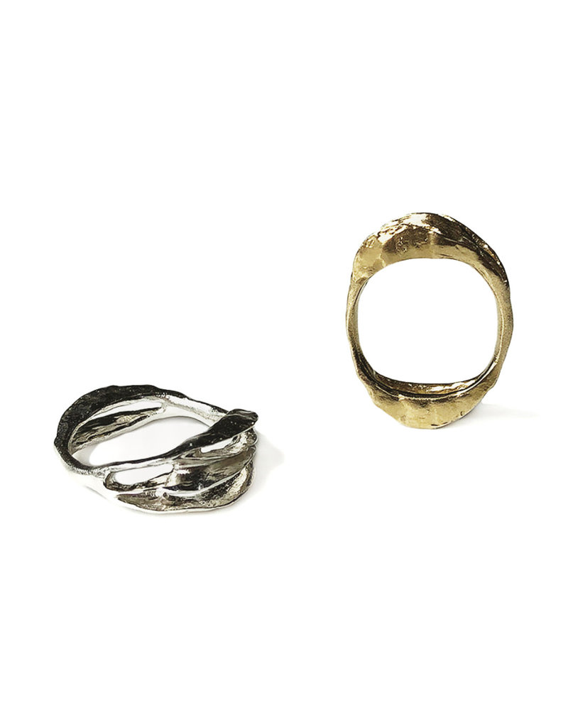 Perspectives Ring in Oxidized Silver - Size 11.5