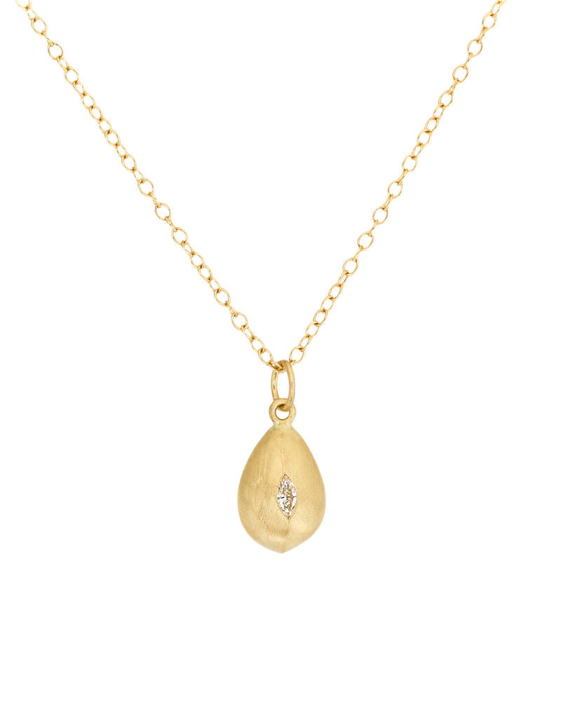 Lisa Ziff Tear of Joy Pendant Necklace in 18k Gold