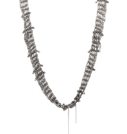 Crystal Track Ribbon Necklace