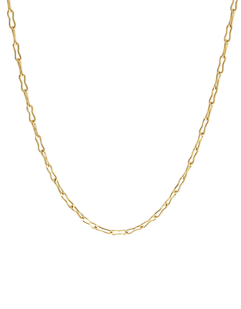 Bone Link Chain in 18k Royal Yellow Gold (20 Gauge)