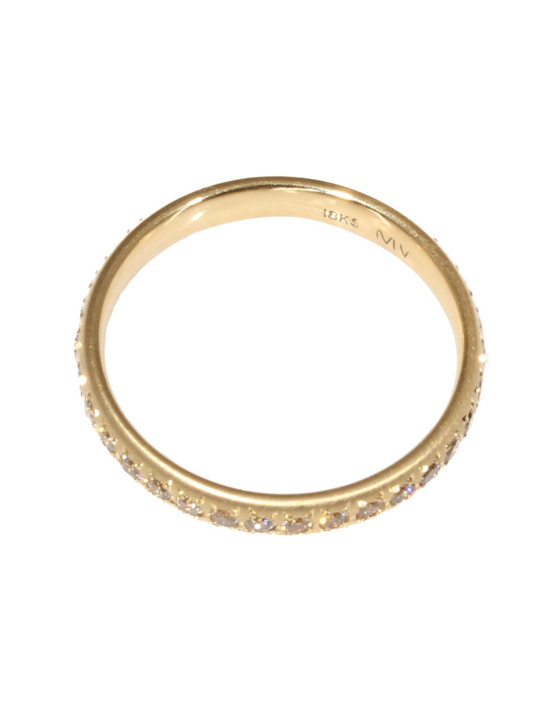 Celeste Band with Champagne Diamonds in 18k Gold