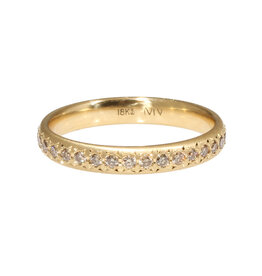 Celeste Band with Champagne Diamonds in 18k Gold