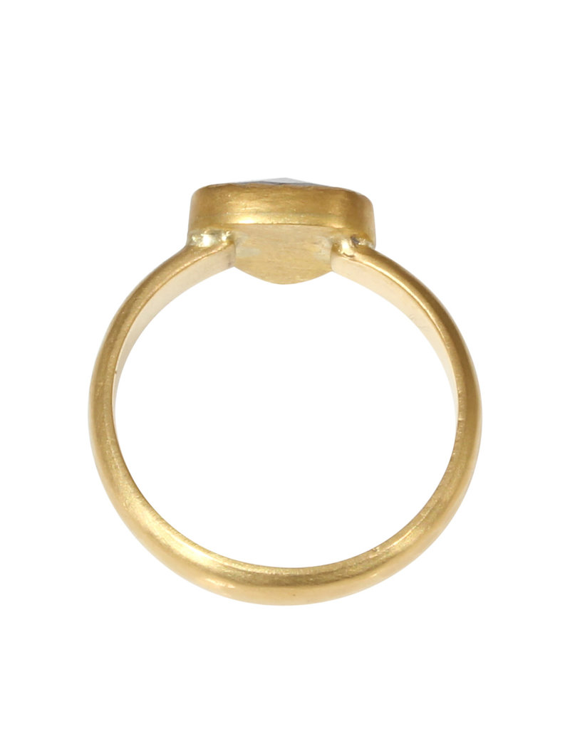 Rosecut Salt & Pepper Diamond Ring in 22k & 18k Yellow Gold