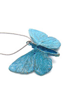 Adonis Butterfly Pendant in Patinated Bronze