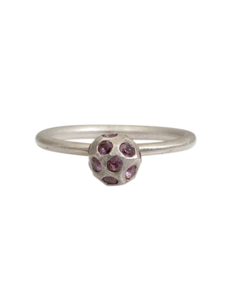 Pink Spinel Party Ring in Silver