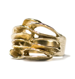 Half Banksia Ring in 10k Yellow Gold