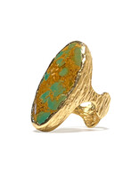 Turquoise Ring in 10k Yellow Gold