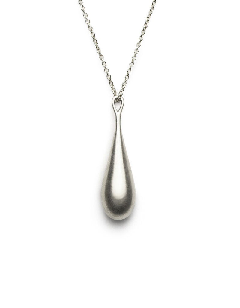 Olivia Shih Medium Drop Pendant in Silver