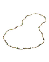 Ancient Roman Glass Bicone Bead Necklace with 18k Clasp and Beads