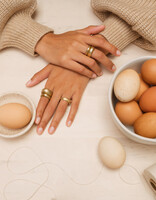 Olivia Shih 8mm Egg Ring in 14k Gold