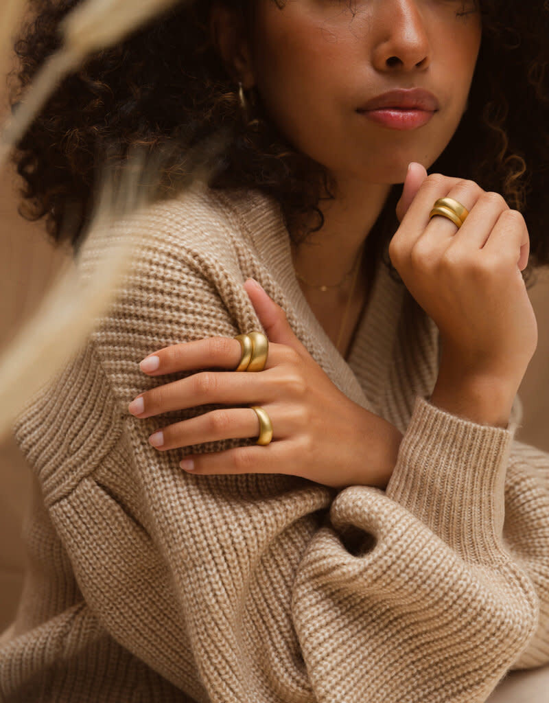 Olivia Shih 8mm Egg Ring in 14k Gold