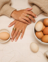 Olivia Shih 4mm Egg Ring in 14k Gold