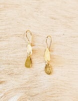 Small Double Teardrops Earring in Gold Vermeil