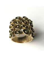 Mosaic Ring in Yellow Bronze