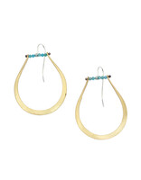 Stirrup Earrings with Apatite