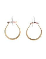 Stirrup Earrings with Ruby