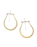 Stirrup Earrings with Quartz