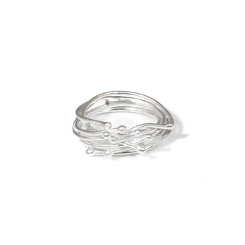 Trevi Pendro Seagrass Ring in Silver