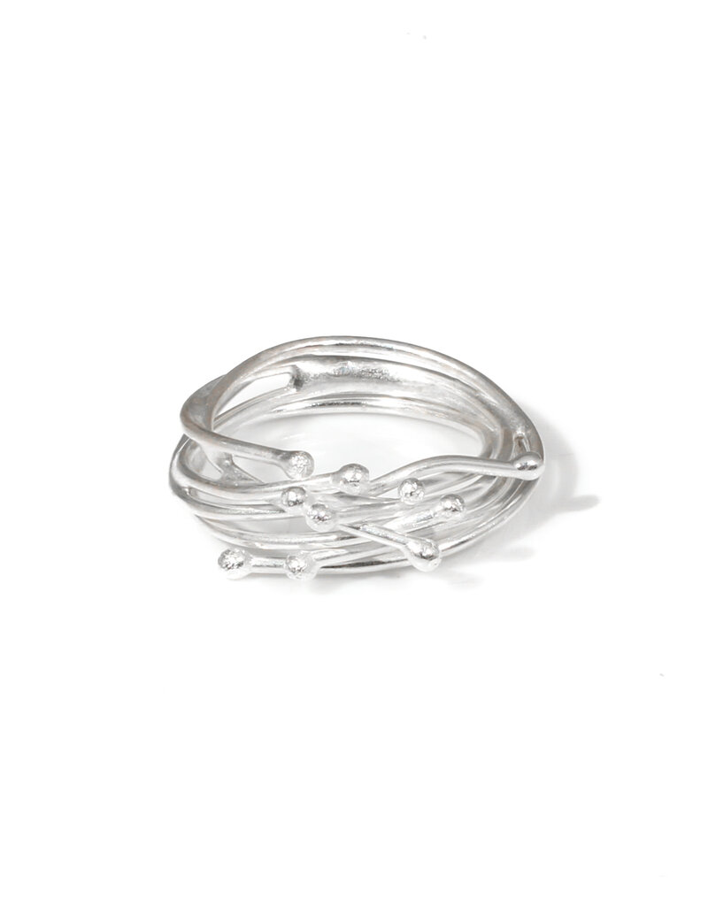 Trevi Pendro Seagrass Ring in Silver