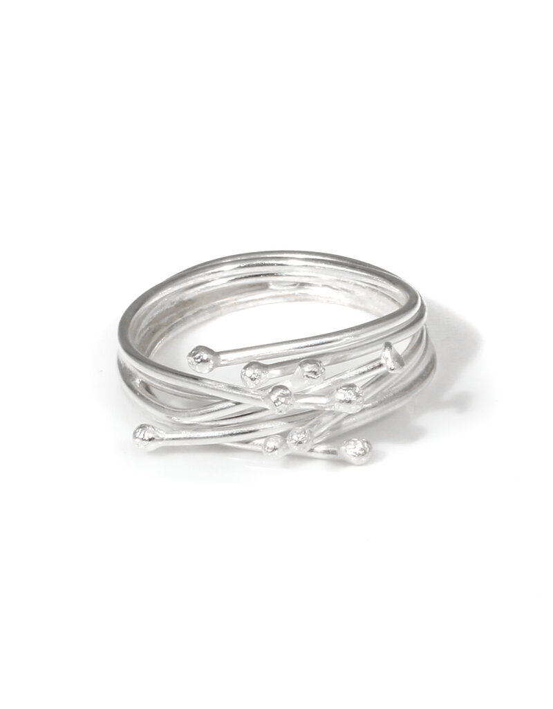 Trevi Pendro Seagrass Ring in Silver