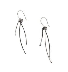 Trevi Pendro Seagrass Triple Strand Earrings with Handmade Ear Wire